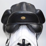 Fairfax Gareth Adjustable Gullet Monoflap Dressage Saddle, 17.5"  Black (SKU355)