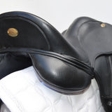 Fairfax Gareth Adjustable Gullet Monoflap Dressage Saddle, 17.5"  Black (SKU355)
