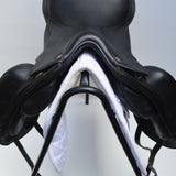 Fairfax Gareth Adjustable Gullet Monoflap Dressage Saddle, 17.5"  Black (SKU355)