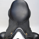 Fairfax Gareth Adjustable Gullet Monoflap Dressage Saddle, 17.5"  Black (SKU355)