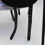 Fairfax Gareth Adjustable Gullet Monoflap Dressage Saddle, 17.5"  Black (SKU355)