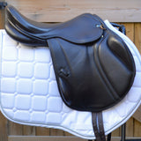 Silhouette monoflap event / jump Insignia saddle, 17" Wide, Brown (SKU131)