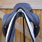 Silhouette monoflap event / jump Insignia saddle, 17" Wide, Brown (SKU131)