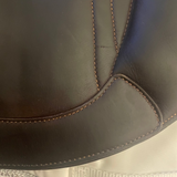 Bates Advanta Monoflap XC / Jump saddle (Adjustable), 16.5", Brown (Easy Change System) (SKU512)