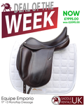 Equipe Emporio Monoflap Dressage Saddle, 17" +3, Brown (SKU254) - BUY IT NOW