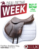 Fairfax Andrew Hoy Monoflap XC Saddle with Prolite Panels, Adjustable, 17.5", Brown (SKU344) - BUY IT NOW