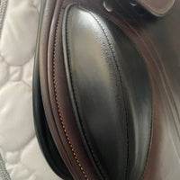 Bates Advanta Monoflap XC / Jump saddle (Adjustable), 17.5", Brown with Black Accents (Easy Change System) (SKU539) - BUY IT NOW