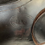 Kent & Masters  S-Series Jump Saddle (MJJ) (adjustable), 17" Brown (SKU534)