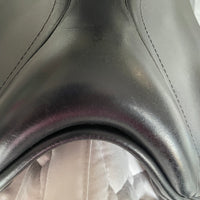 Kent and Masters Pony Club Long Leg saddle, Adjustable Gullet, 16.5", Black (SKU373)