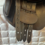 GFS Monarch Pony Jump Saddle S671, Adjustable Gullet - 16" Brown (SKU521)