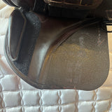 GFS Monarch Pony Jump Saddle S671, Adjustable Gullet - 16" Brown (SKU521)