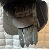 GFS Monarch Pony Jump Saddle S671, Adjustable Gullet - 16" Brown (SKU521)