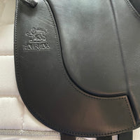 Fairfax Gareth Monoflap Dressage Saddle, 16.5", Adjustable, Black (SKU467)