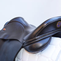 Kent and Masters Pony Club Long Leg saddle, Adjustable Gullet, 16.5", Brown (SKU444) - BUY IT NOW