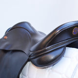 Kent and Masters Pony Club Long Leg saddle, Adjustable Gullet, 16.5", Brown (SKU444) - BUY IT NOW