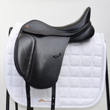 Kent & Masters S-Series Dressage Moveable Block Standard Wither Saddle (MDM), 16.5", Adjustable, Black (SKU451)