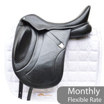 Bates Innova Dressage Saddle - Size 1 (17-17.5") Black (Easy Change System) (SKU417)