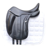 Equipe E Carbon Viktoria Monoflap Dressage Saddle, 17" +0.5 (Medium-MW) Black (SKU289) - BUY IT NOW