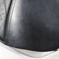Kent and Masters Pony Club Long Leg saddle, Adjustable Gullet, 16.5", Black (SKU408)