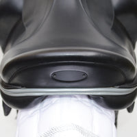 Equipe E Carbon Viktoria Monoflap Dressage Saddle, 17" +0.5 (Medium-MW) Black (SKU289)