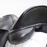 Size 0 (16.5-17") Bates Innova Standard Contourbloc Dressage Saddle - Black (Easy Change System) (SKU310)