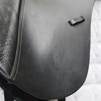 Kent & Masters S-Series Dressage Moveable Block Standard Wither Saddle (MDM), 16.5", Adjustable, Black (SKU451)