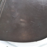 Kent and Masters Pony Club Long Leg saddle, Adjustable Gullet, 16.5", Brown (SKU446)