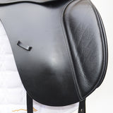 Kent & Masters S-Series Dressage Moveable Block Standard Wither Saddle (MDM), 16.5", Adjustable, Black (SKU451)