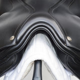 Size 0 (16.5-17") Bates Innova Standard Contourbloc Dressage Saddle - Black (Easy Change System) (SKU310)