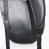 Kent & Masters S-Series Dressage Moveable Block Standard Wither Saddle (MDM), 16.5", Adjustable, Black (SKU451)