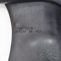 Equipe E Carbon Viktoria Monoflap Dressage Saddle, 17" +0.5 (Medium-MW) Black (SKU289)