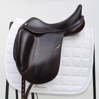 Equipe Emporio Monoflap Dressage Saddle, 17" +3, Brown (SKU254)
