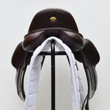 Fairfax Gareth Monoflap Dressage Saddle, 16.5", Adjustable, Brown (SKU308) - BUY IT NOW