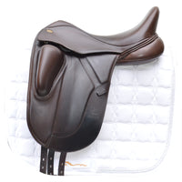 Fairfax Gareth Monoflap Dressage Saddle, 16.5", Adjustable, Brown (SKU308) - BUY IT NOW