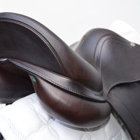 Equipe Emporio Monoflap Dressage Saddle, 17" +3, Brown (SKU254) - BUY IT NOW