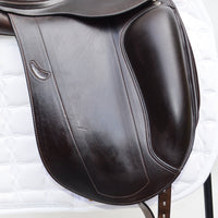 Equipe Emporio Monoflap Dressage Saddle, 17" +3, Brown (SKU254) - BUY IT NOW