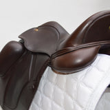 Fairfax Gareth Monoflap Dressage Saddle, 16.5", Adjustable, Brown (SKU308) - BUY IT NOW