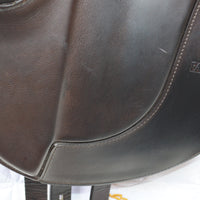 Fairfax Gareth Monoflap Dressage Saddle, 16.5", Adjustable, Brown (SKU308) - BUY IT NOW