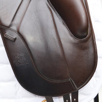 Fairfax Gareth Monoflap Dressage Saddle, 16.5", Adjustable, Brown (SKU308) - BUY IT NOW