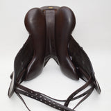 Fairfax Gareth Monoflap Dressage Saddle, 16.5", Adjustable, Brown (SKU308) - BUY IT NOW