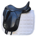 Fairfax Gareth Monoflap Dressage Saddle, 17.5", Adjustable, Black (SKU499) - BUY IT NOW