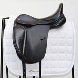 Kent & Masters S-Series Dressage Moveable Block Standard Wither Saddle (MDM), 16.5", Adjustable, Black (SKU456)