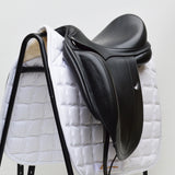 Equipe Emporio Monoflap Dressage Saddle, 16" +1.5 Black (SKU179) - BUY IT NOW