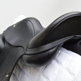 Equipe Emporio Monoflap Dressage Saddle, 16" +1.5 Black (SKU179) - BUY IT NOW