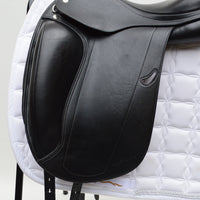 Equipe Emporio Monoflap Dressage Saddle, 16" +1.5 Black (SKU179) - BUY IT NOW