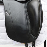 Equipe Emporio Monoflap Dressage Saddle, 16" +1.5 Black (SKU179) - BUY IT NOW