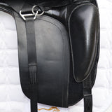 Kent & Masters S-Series Dressage Moveable Block Standard Wither Saddle (MDM), 16.5", Adjustable, Black (SKU456)