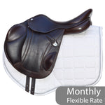 Bates Advanta Monoflap XC / Jump saddle (Adjustable), 16.5", Brown (Easy Change System) (SKU292)