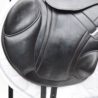 Bates Advanta Monoflap XC / Jump saddle (Adjustable), 16.5", Black (Easy Change System) (SKU415) - BUY IT NOW