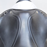 Equipe Olympia Monoflap Dressage Saddle, 17.5" +2 (Wide), Black (SKU230) - BUY IT NOW